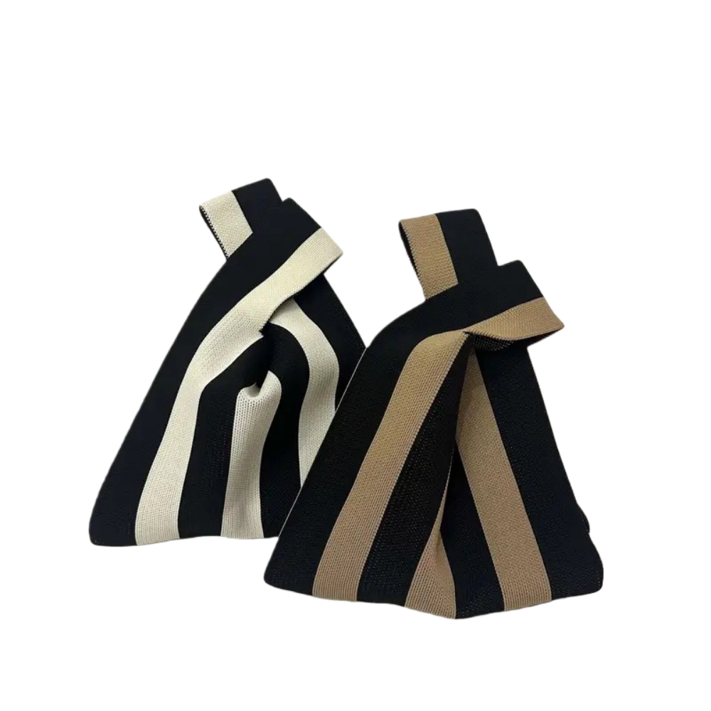 Women’s Reusable Knitted Shopping Bag - Custom Personal Label Handmade Crochet Tote