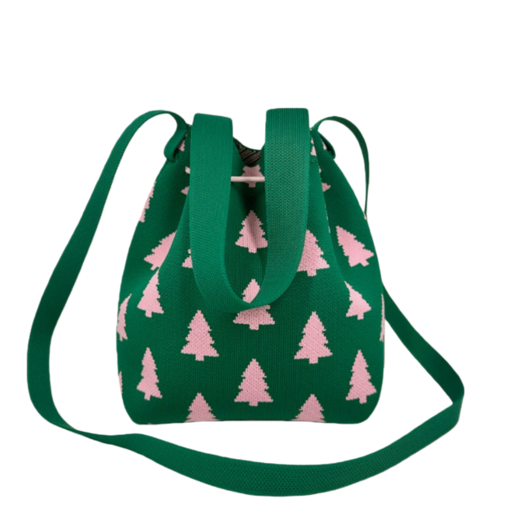 Christmas High Beauty Single Shoulder Large Capacity Handbag 2025 Trending Crochet Bag