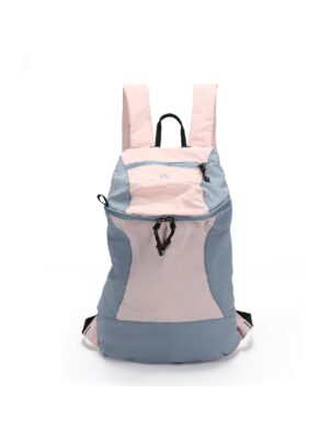 Foldable Lightweight Pink-Blue Backpack Compact Travel Rucksack for Weekend Trips & Commute