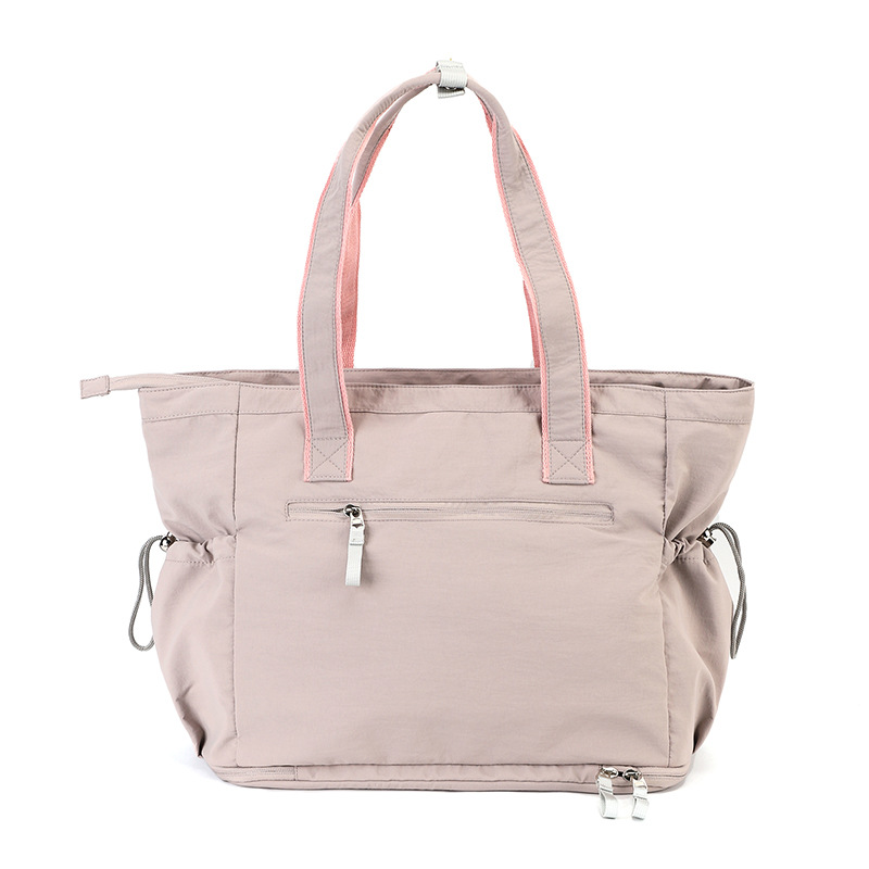 Customn Women's Office Work Bag Padded Laptop Compartment Multi-Zipper Pockets