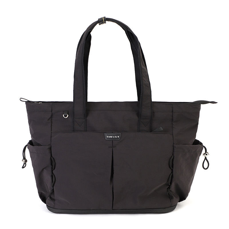 Customn Women's Office Work Bag Padded Laptop Compartment Multi-Zipper Pockets