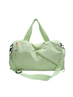 Trendy Bright Canvas Shoulder Bag - Large Capacity Casual Tote for Daily Outings