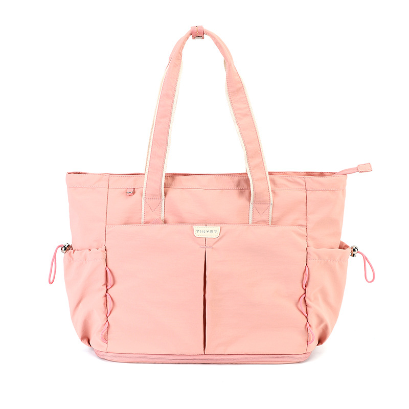 Customn Women's Office Work Bag Padded Laptop Compartment Multi-Zipper Pockets