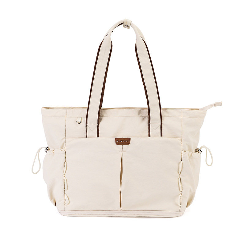 Customn Women's Office Work Bag Padded Laptop Compartment Multi-Zipper Pockets