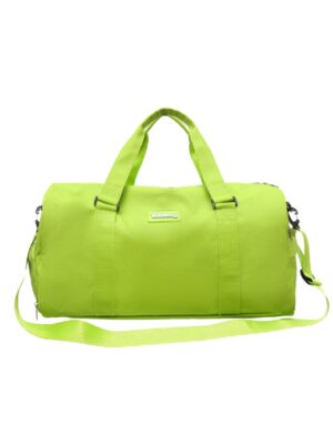 Neon Green Duffle Bag Waterproof Travel Gym Bag with Adjustable Strap