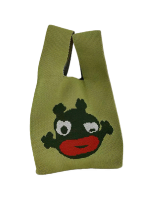 b4648c07-af17-4e62-af99-726ee0488457 Women’s Reusable Knitted Shopping Bag - Custom Personal Label Handmade Crochet Tote