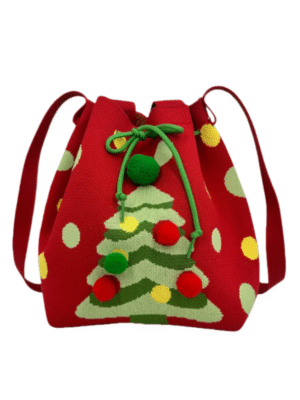 Christmas High Beauty Single Shoulder Large Capacity Handbag 2025 Trending Crochet Bag