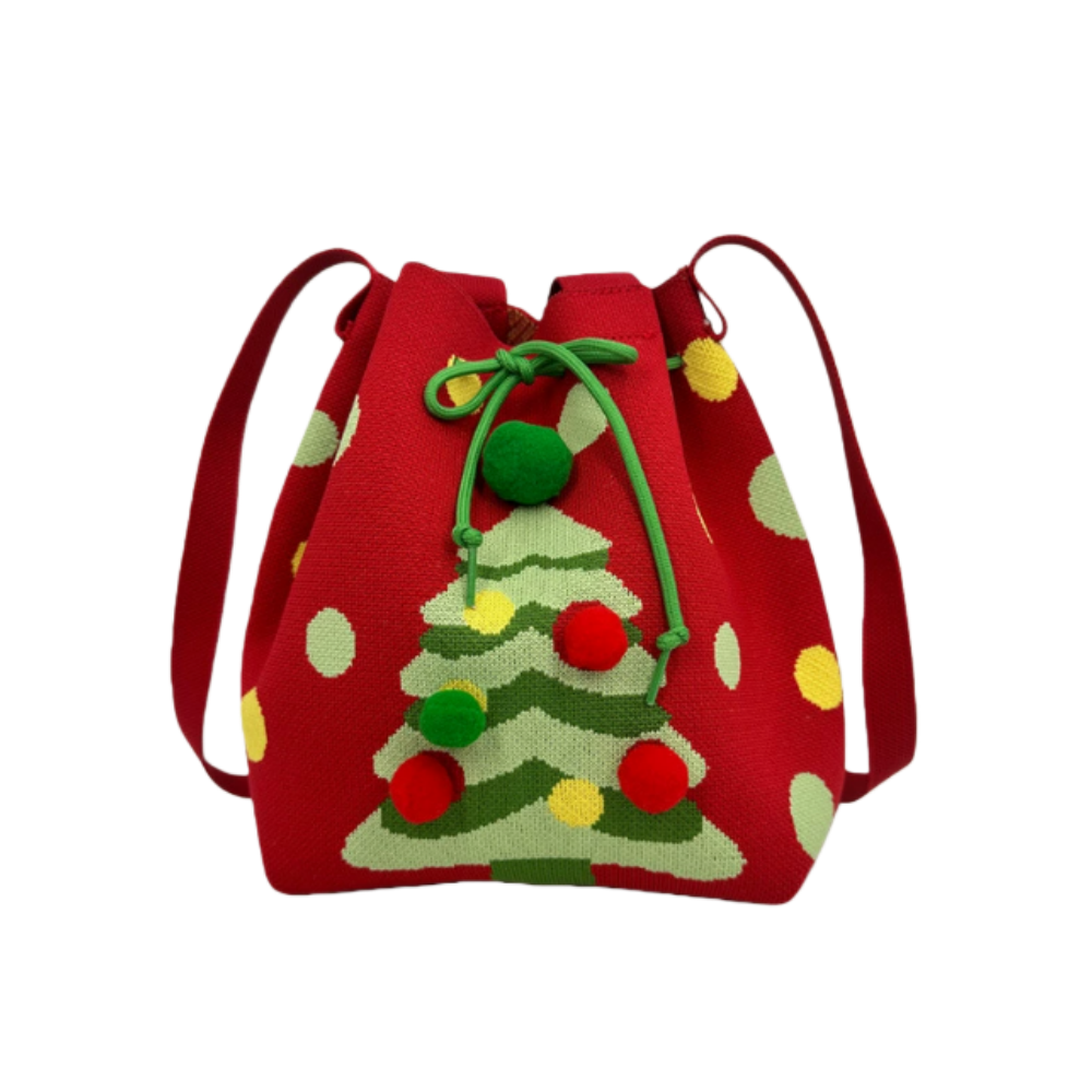 Christmas High Beauty Single Shoulder Large Capacity Handbag 2025 Trending Crochet Bag