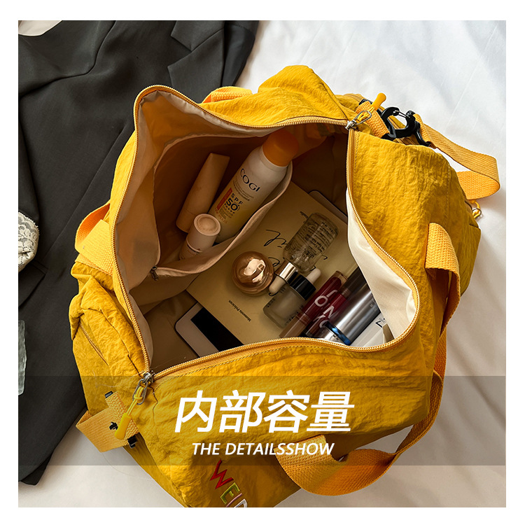 vvv Trendy Bright Canvas Shoulder Bag - Large Capacity Casual Tote for Daily Outings