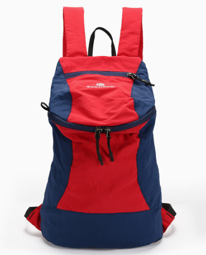 和经济 Foldable Lightweight Pink-Blue Backpack Compact Travel Rucksack for Weekend Trips & Commute