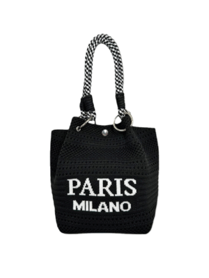 Hot Sale Custom Personalized Knitting Handbags for Women Portable Foldable Handmade  Bags