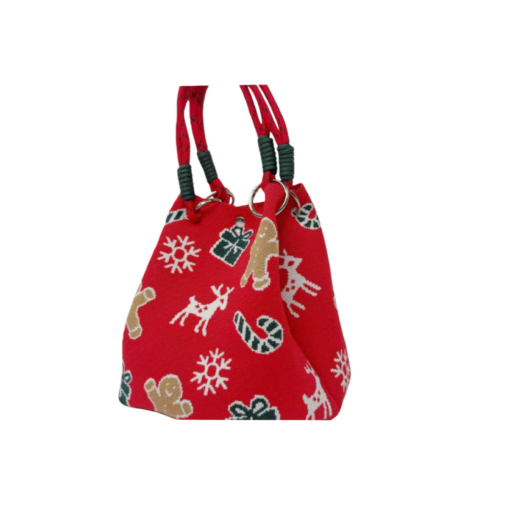 晋江 Wholesale Custom Logo Women’s Knitted Tote - Trendy Classy Modern Practical Shoulder Bag