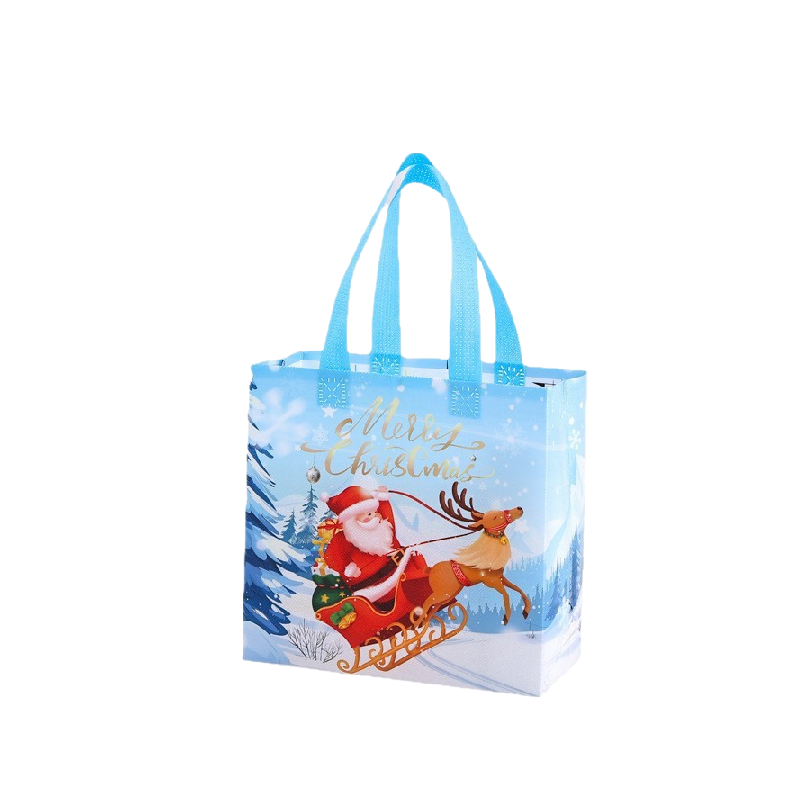 Factory Custom Christmas Gift Bags | Laminated Waterproof Non-Woven Bags Bulk Color Printed LOGO