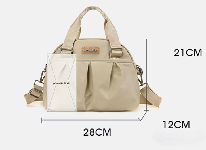 Trendy Minimalist Women's Nylon Shoulder Bag - Multi-functional Crossbody Handbag for Ladies