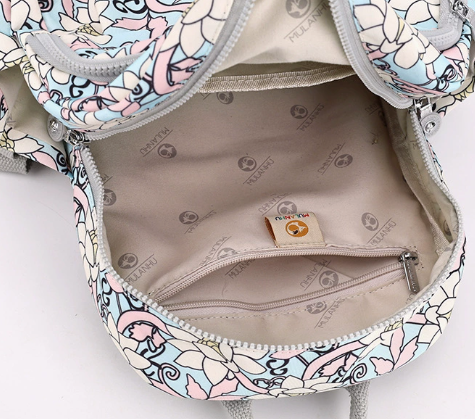 看 Custom Printed Nylon Backpack | B2B Bulk Large Capacity Casual Commute Korean-style Bag