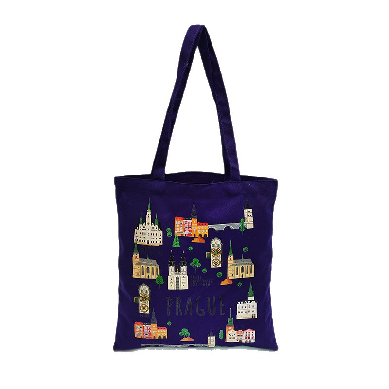 靠 Custom Japanese Style Cartoon Canvas Tote Bags | Printed Cotton Shoulder Handbag & Gift Bag Customization