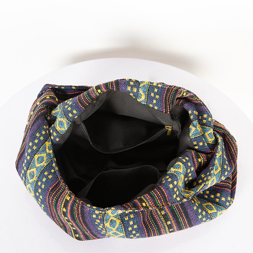 Vintage Canvas Sling Bag | Wholesale Ethnic Striped Shoulder Bag for Importers