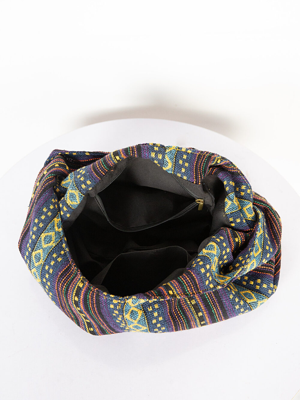 Vintage Canvas Sling Bag | Wholesale Ethnic Striped Shoulder Bag for Importers