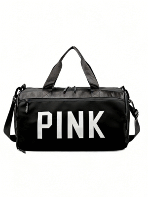 会 Waterproof Pink Gym Duffel Bag with Shoe Compartment - Large Capacity Sports Travel Backpack for Fitness, Weekend Getaways